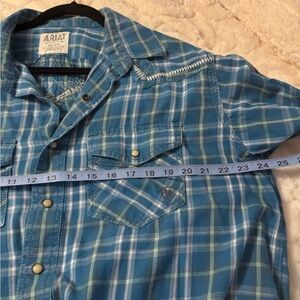 Ariat Blue Plaid Snap Shirt
